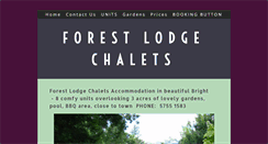 Desktop Screenshot of forestlodgechalets.com